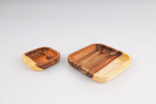 طقم تقديم قطعتين مربع متعدد الاستخدام أنيق