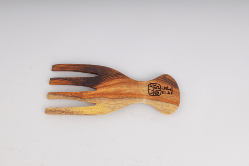 شوكة مزدوجة أنيقة لمزج السلطة وتقليب الطعام