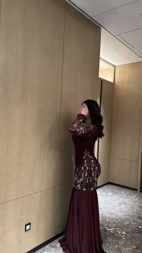 فستان سهره كريب شك