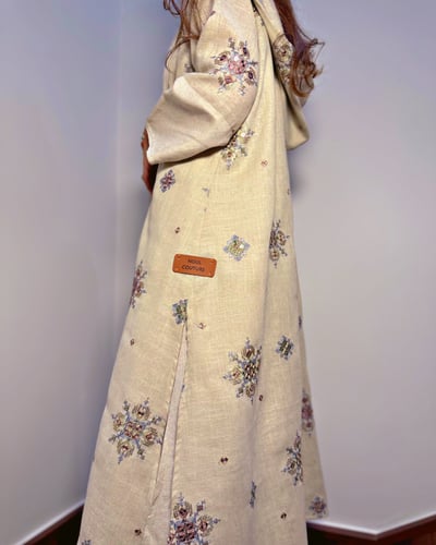 كيمونو مغربي كشميري مطرز ولينين