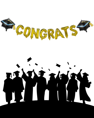 بالون تخرج - congrats ذهبي