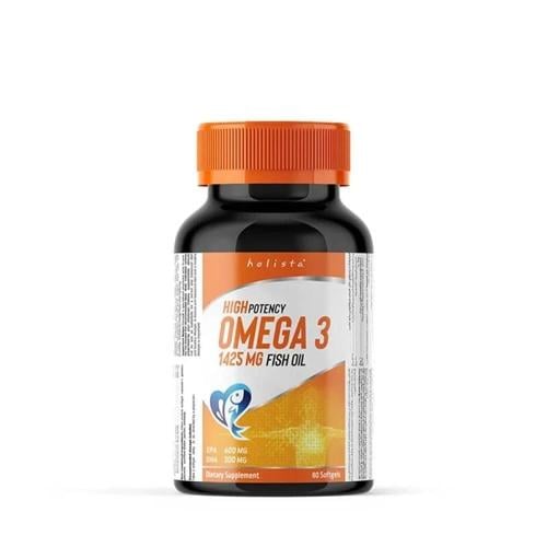 Holista Omega-3 Dietary Supplement – 1425 mg Fish...