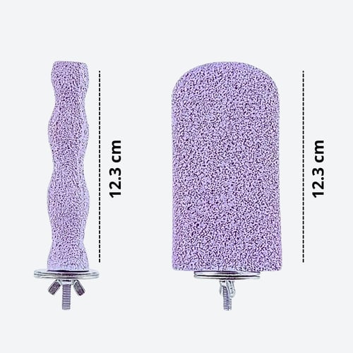 2 مبرد اظافر الطيور على شكل آيس كريم مع حامل