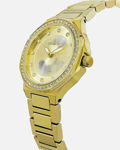 ساعة نسائية سفيسروز ستيل بلون ذهبي