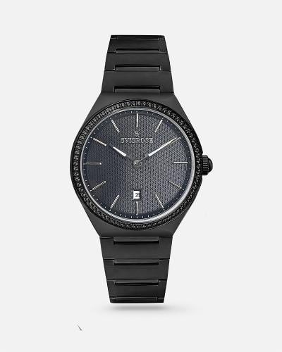 ساعة رجالية سفيسروز ستيل بلون اسود