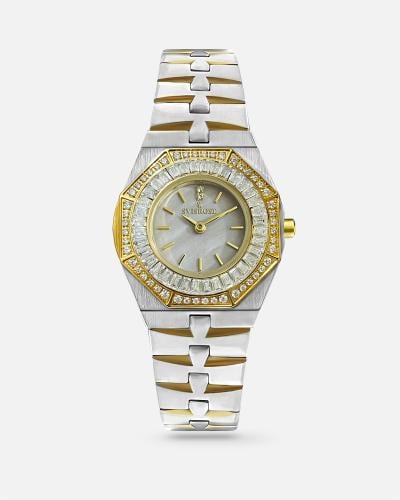 ساعة نسائية ستيل فضية و ذهبي