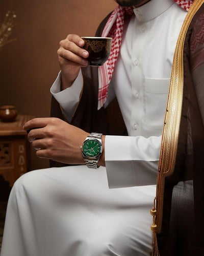 ساعة رجالية ستيل فضي