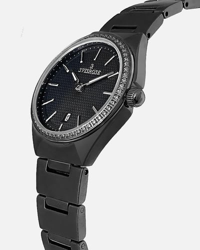 ساعة نسائية سفيسروز ستيل بلون اسود