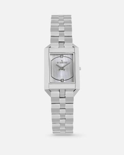 ساعة نسائية سفيسروز ستيل بلون فضي