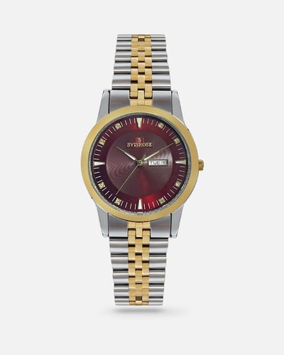 طقم نسائي و رجالي سفيسروز ستيل بلون فضي و ذهبي