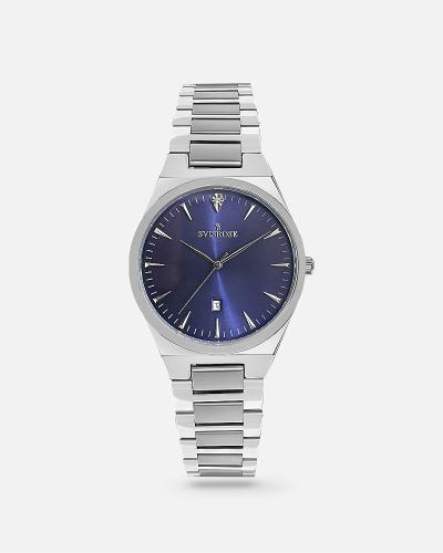 ساعة رجالية سفيسروز ستيل بلون فضي
