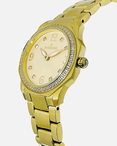 ساعة نسائية ستيل بلون ذهبي