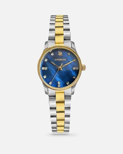 ساعة نسائية سفيسروز ستيل بلون فضي و ذهبي SR5007L