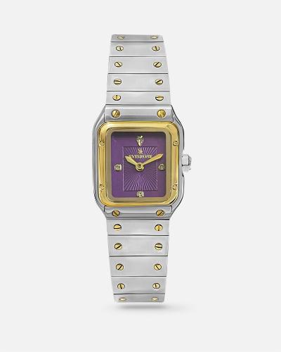 ساعة نسائية سفيسروز ستيل بلون فضي و ذهبي