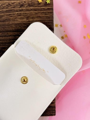 توزيعات عيد محفظة جلدية مع حلق