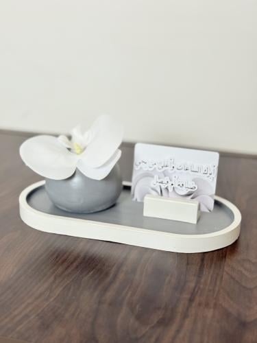 6 أطقم تنسيق ضيافة رمادي غامق