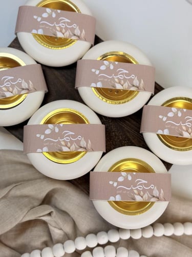 توزيعات مبخرة جبس دائرية باللون البيج