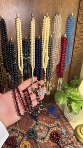 بكلايت احمر شفاف بطربزونة معدنية