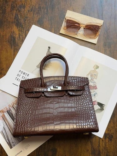 بيركن كروكودايل - قفل فضي 25سم