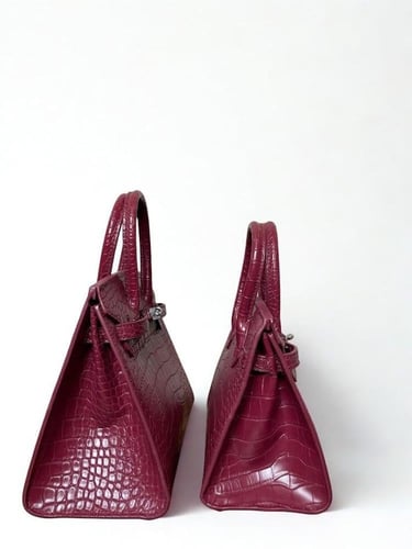 بيركن كروكودايل - قفل فضي 25سم