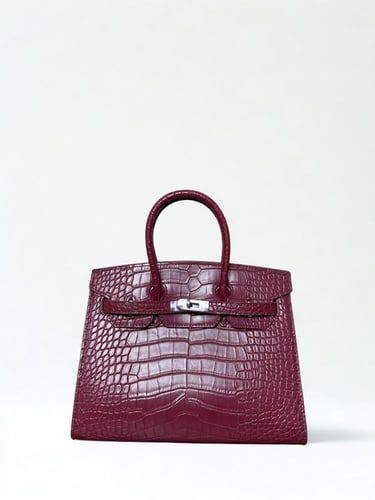 بيركن كروكودايل - قفل فضي 20سم