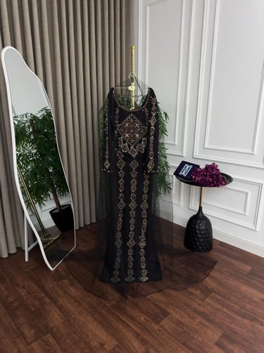 قفطان سهرة مغربي تطريز يدوي