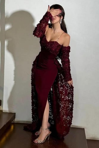 فستان سهره باربي ذیل كلفه ورود قصة "أوف شولدر"