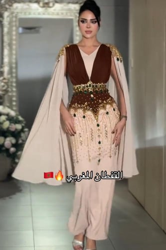 فستان سهره باربي وشيفون تطريز يدوي