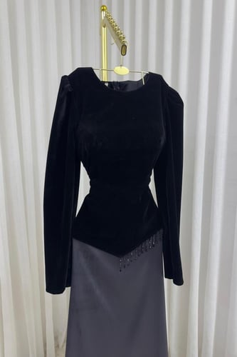 فستان سهره جوخ معى تفته استرتش