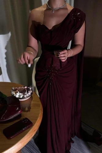 فستان سهرة جورجيت تطريز كورسیه دانتيل