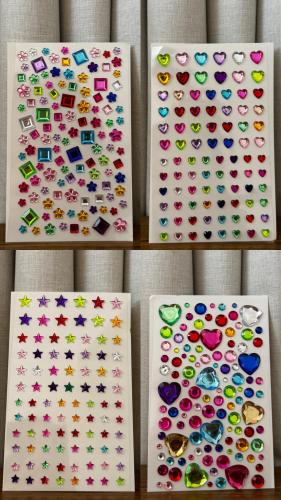 كريستال زينة لاصق بأشكال متنوعة