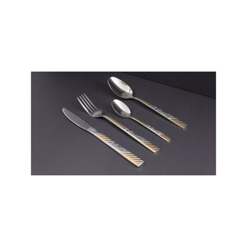 طقم ملاعق فاخر مع ذهبي مميز