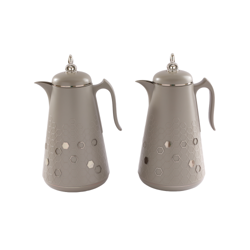 طقم ترامس شهد العرب رمادي غامق نيكل