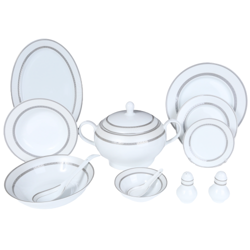 طقم سفرة 45 قطعة بتصميم جمالي