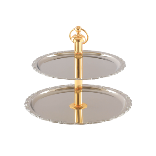 استاند فواكه دورين دائري نيكل عامود ذهبي قطعتك الف...