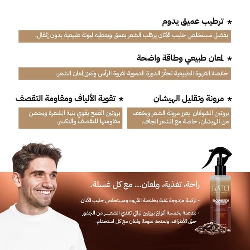 بلسم بخاخ بلوبرو بالقهوة وحليب الآتان