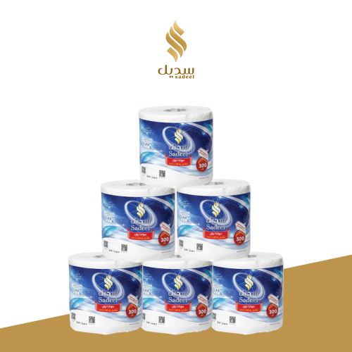 مناديل رول سديل | 300متر | 6 حبات