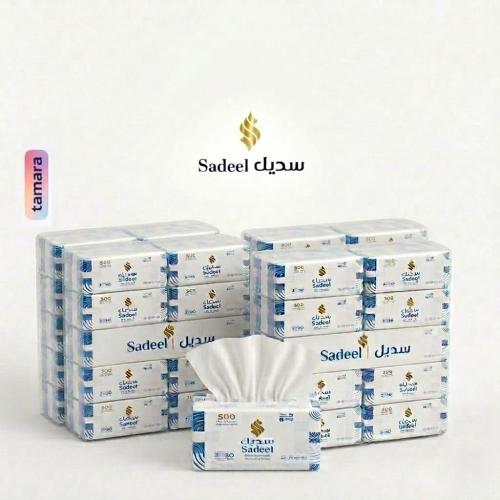مناديل سديل | 40 عبوه 500 منديل مفرد