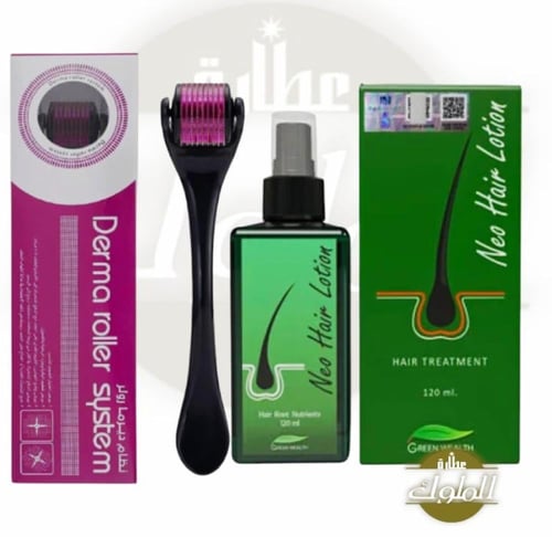 نيو هير لنمو الشعر + مكينة ديرما رولر نيو هير علاج...