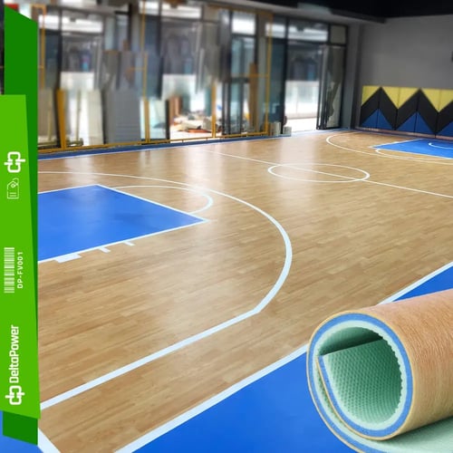 أرضيات فينيل رياضية PVC رول 10م – Vinyl Sports Flo...