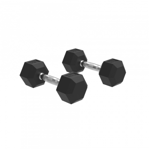 Rubber Coated Hex Dumbbells [MD Buddy | MD2102] دم...