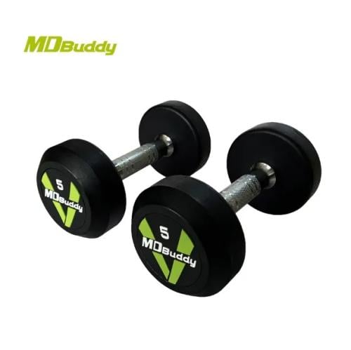 Rubber Dumbbells Set 5–50KG [MD Buddy | MD2104-50]...