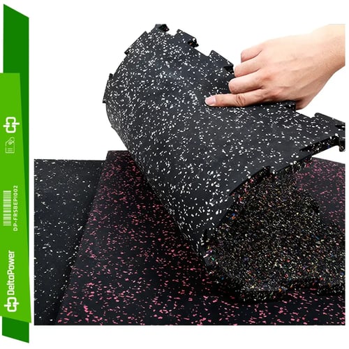 أرضيات مطاط متشابكة للجيم – Interlocking Rubber Fl...