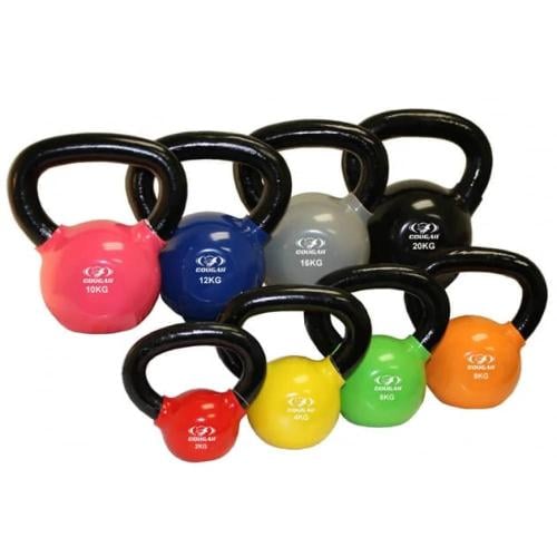 Vinyl Dipped Kettlebell Set 12–20KG 3Pcs [Wanja Fi...
