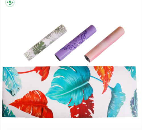 Yoga Exercise Mat Leaves Pattern [Delta Power | DP...