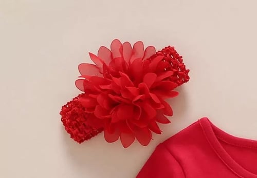 فستان +حذاء+ربطة شعر