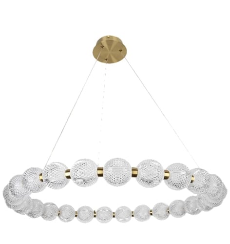 ثريا مودرن ذهبي لون الإنارة 3 إضاءات قطر 80 سم 36...