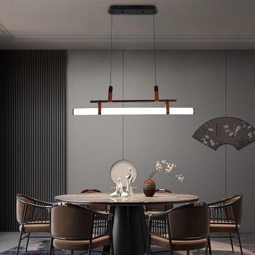 نجف مودرن أسود إضاءة أصفر 12 واط قطر 75 سم