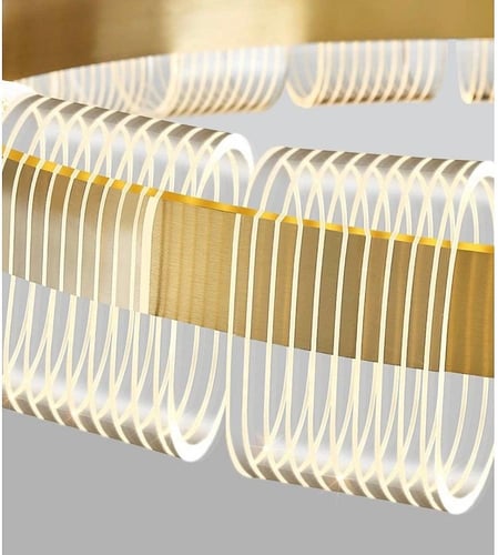 ثريا مودرن ذهبي لون الإنارة 3 إضاءات قطر 100 سم 55...