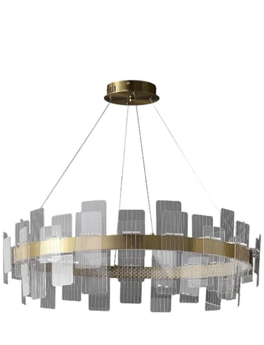 ثريا مودرن ذهبي لون الإنارة 3 إضاءات قطر 28*80 سم...